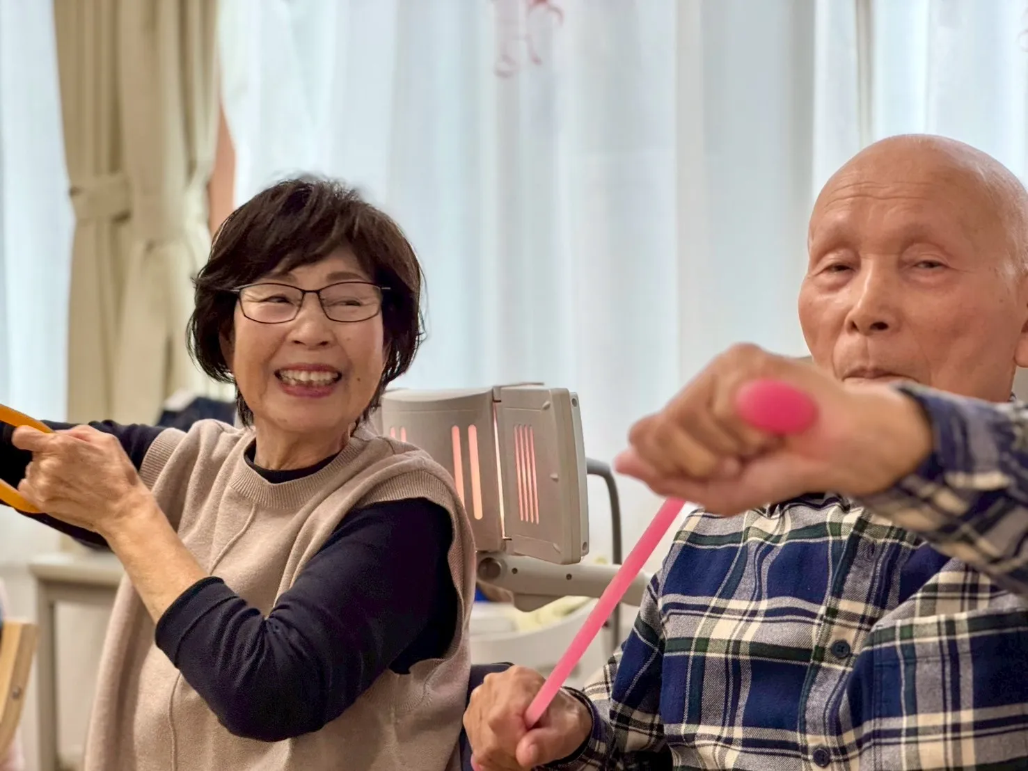 もみリハの家で機能訓練の様子